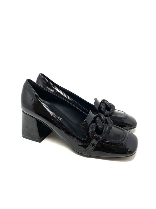 Mocassino donna con tacco IL LACCIO | 584029NAPLACKNERO